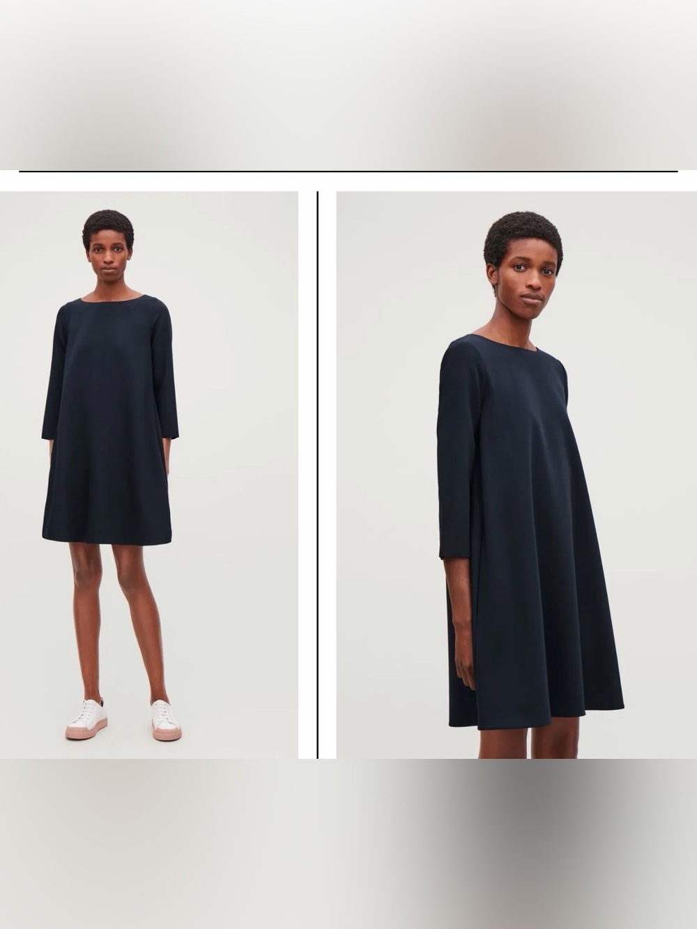 COS Dark blue Crewneck Dress